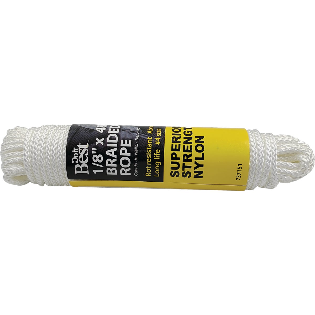 1/8"X48' NYL BRAID ROPE - 737151 by Do it Best