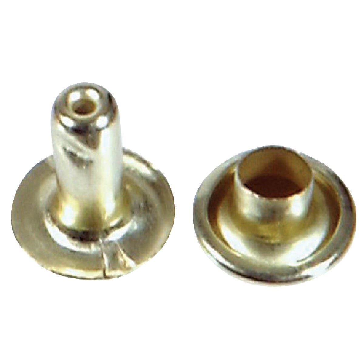 LRG BRASS PLATED RIVET - 8004 by Hillman Fastener