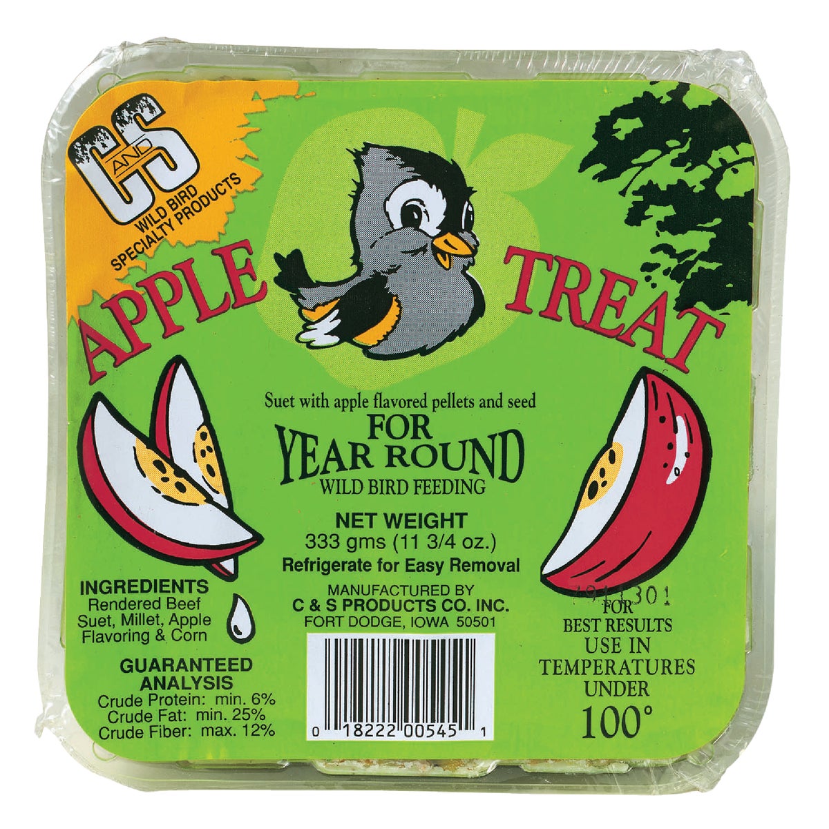 APPLE TREAT SUET - 12545 by C & S Products Inc