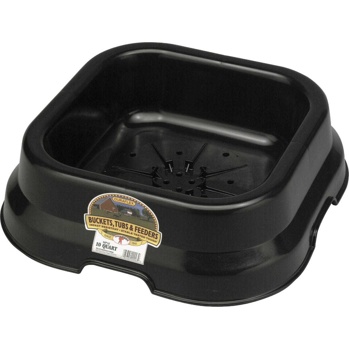 10QT FEED PAN - FP10BLACK by Miller Manufacturing
