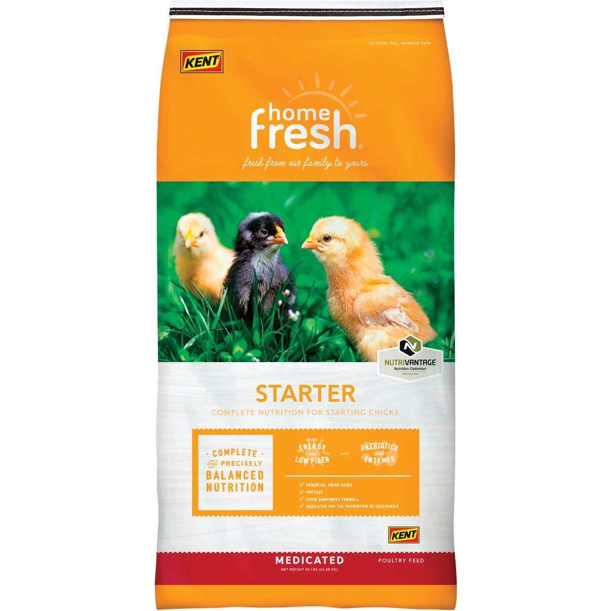 50LB STARTER CHICK FEED - 3487 by Kent Feeds Inc