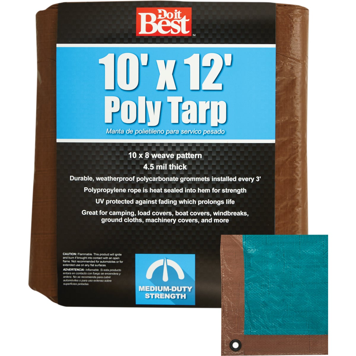 10X12 BR/GR MEDDUTY TARP - 764361 by Do it Best