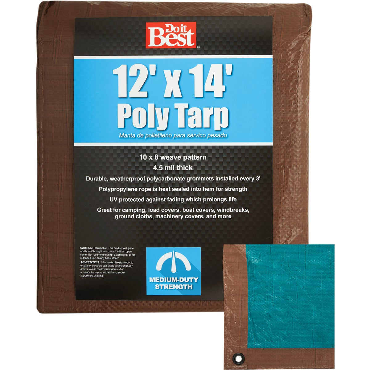 12X14 BR/GR MEDDUTY TARP - 764388 by Do it Best