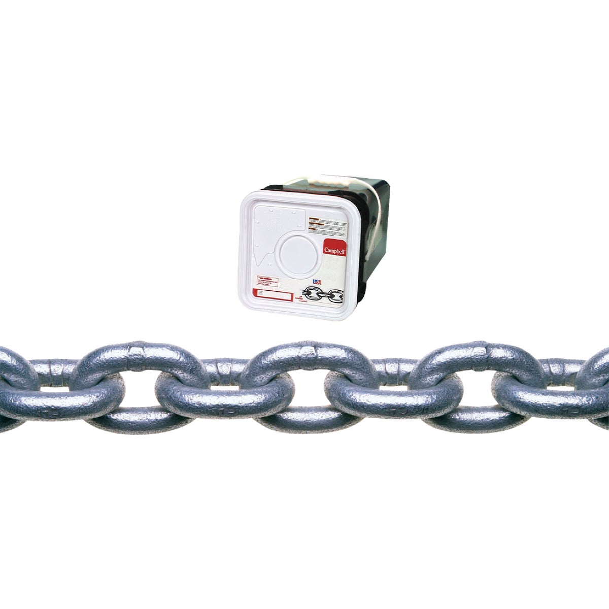 100' 1/4" G30 GALV CHAIN - 0143436 by Cooper Campbell Apex