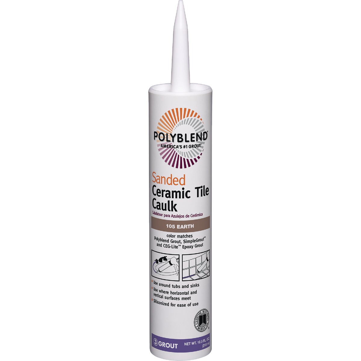 EARTH CERAMIC TILE CAULK - PC10510S-6 by Custom Building Prod