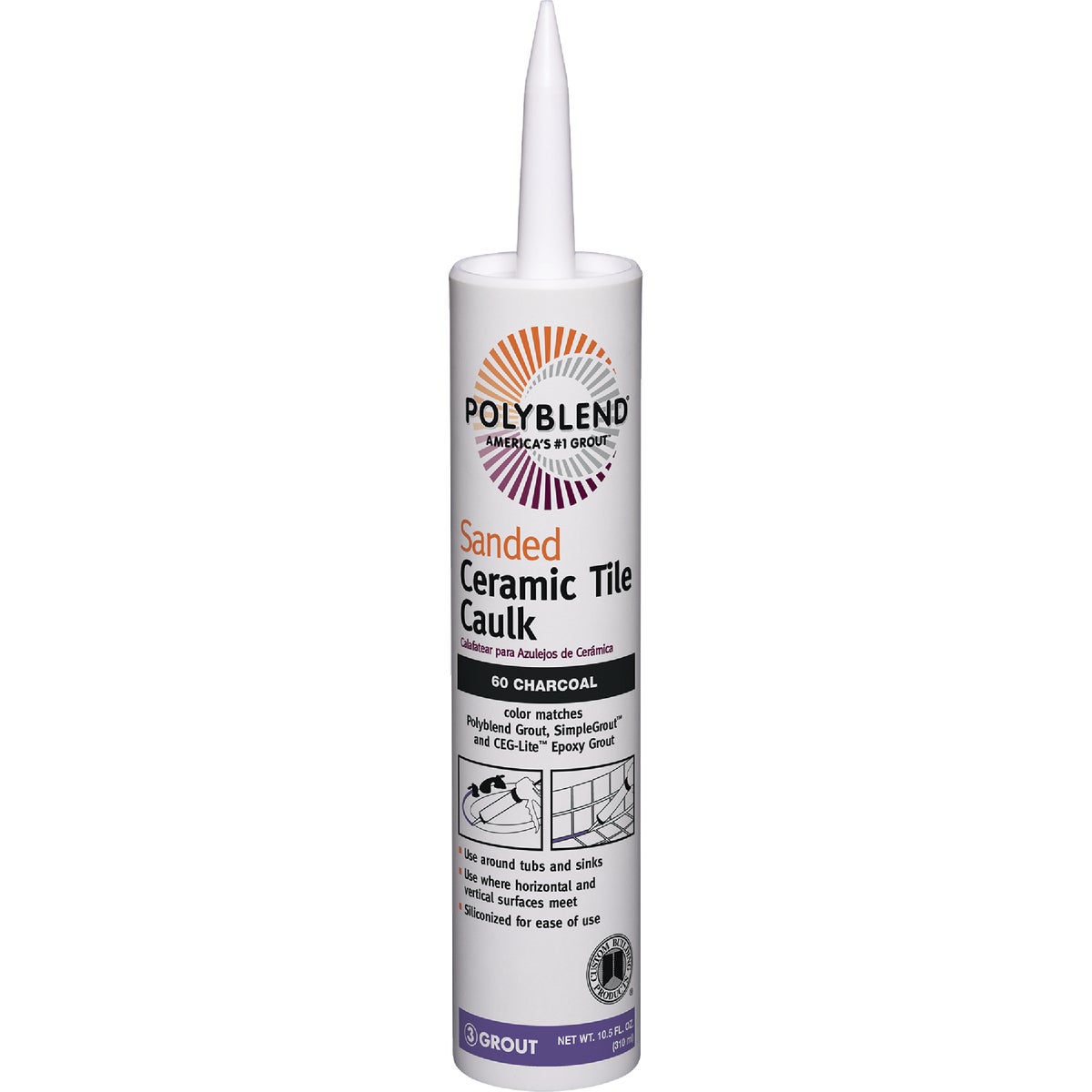 CHARCOAL CRMC TILE CAULK - PC6010S-6 by Custom Building Prod