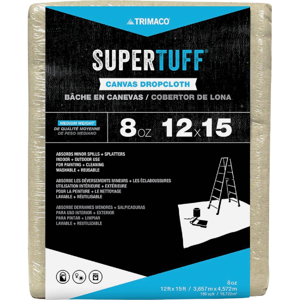 12X15 CANVAS DROP CLOTH - 31258 by Premier Paint Roller