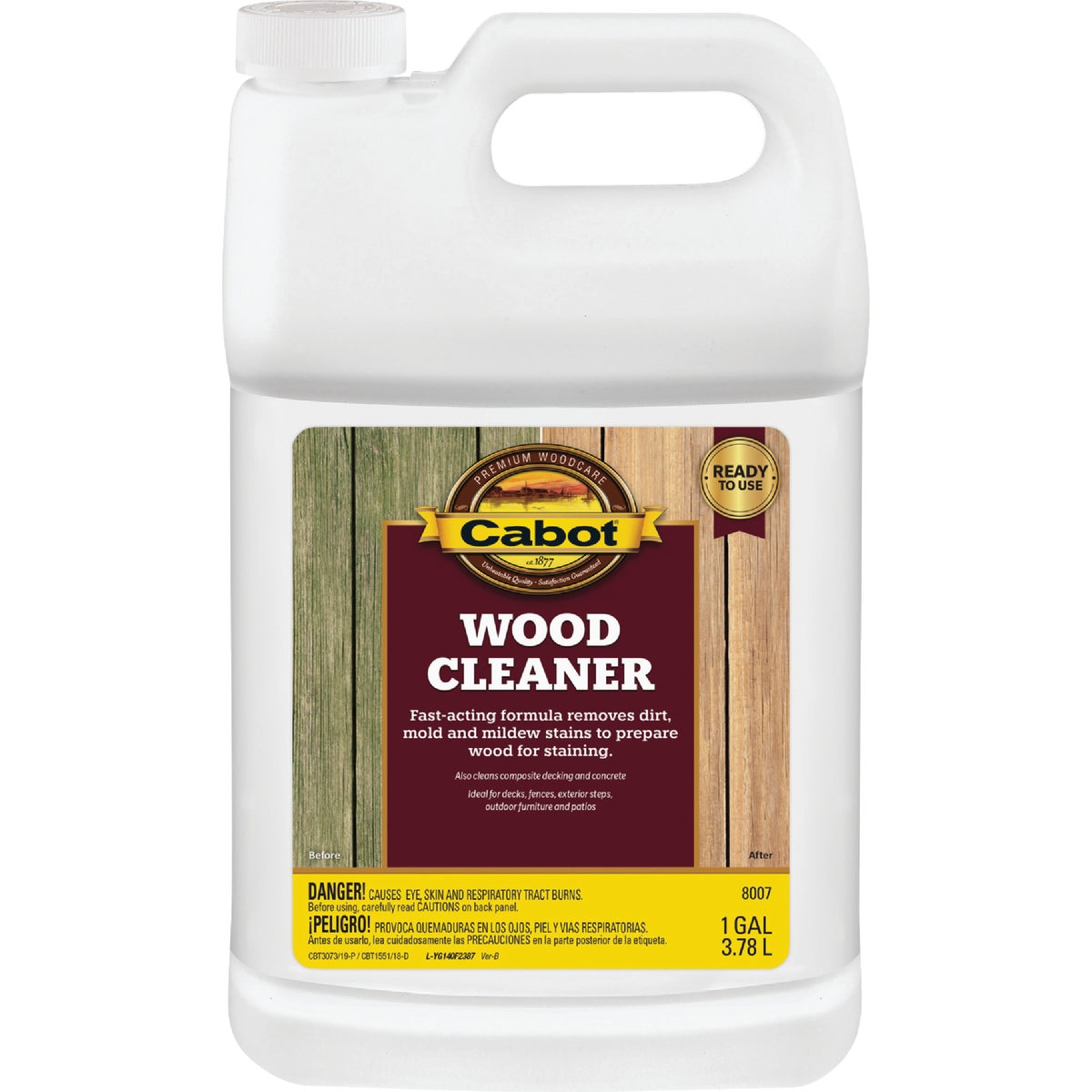READY USE WOOD CLEANER - 140.0008007.007 by Valspar Corp