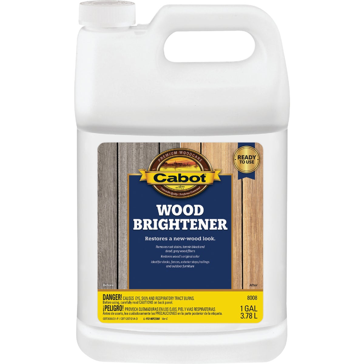 REDY USE WOOD BRIGHTENER - 140.0008008.007 by Valspar Corp