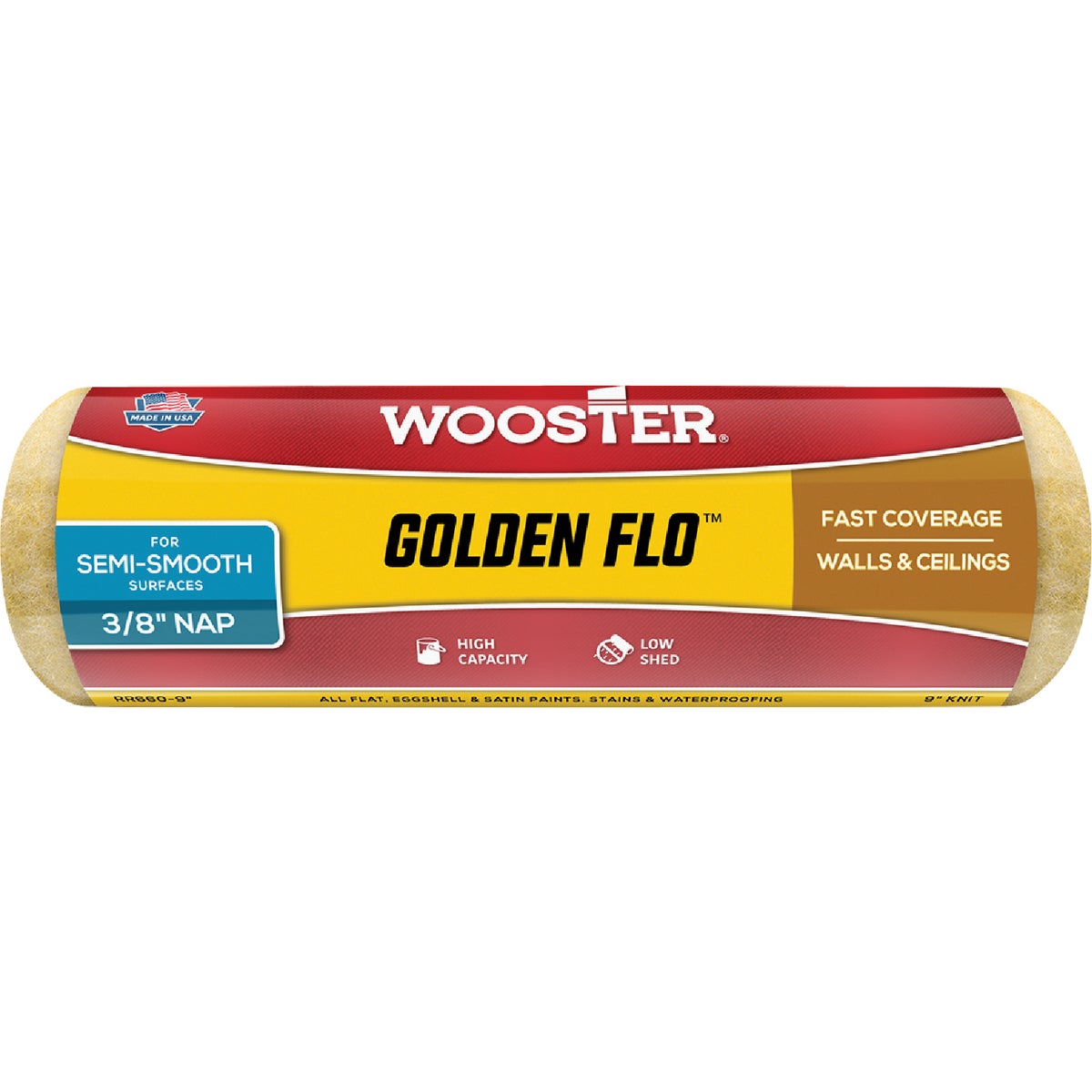 9X3/8 GLDNFLO ROLR COVER - RR660-9" by Wooster Brush Co