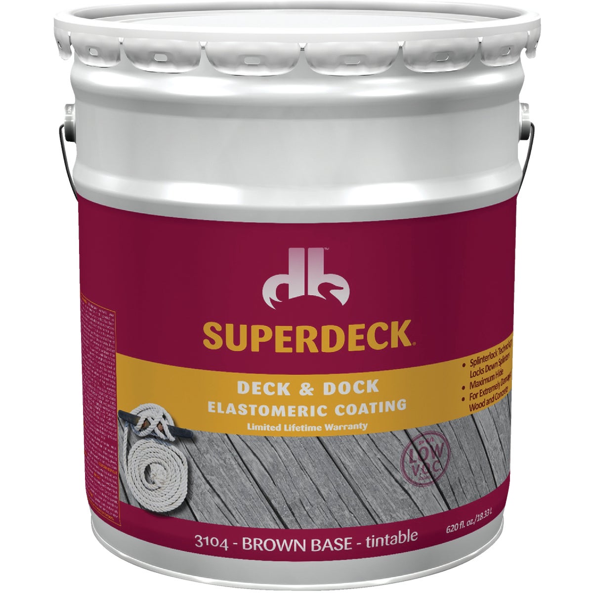 BRN DECK &amp; DOCK COATING - SC-3104-5 by Duckback Prod