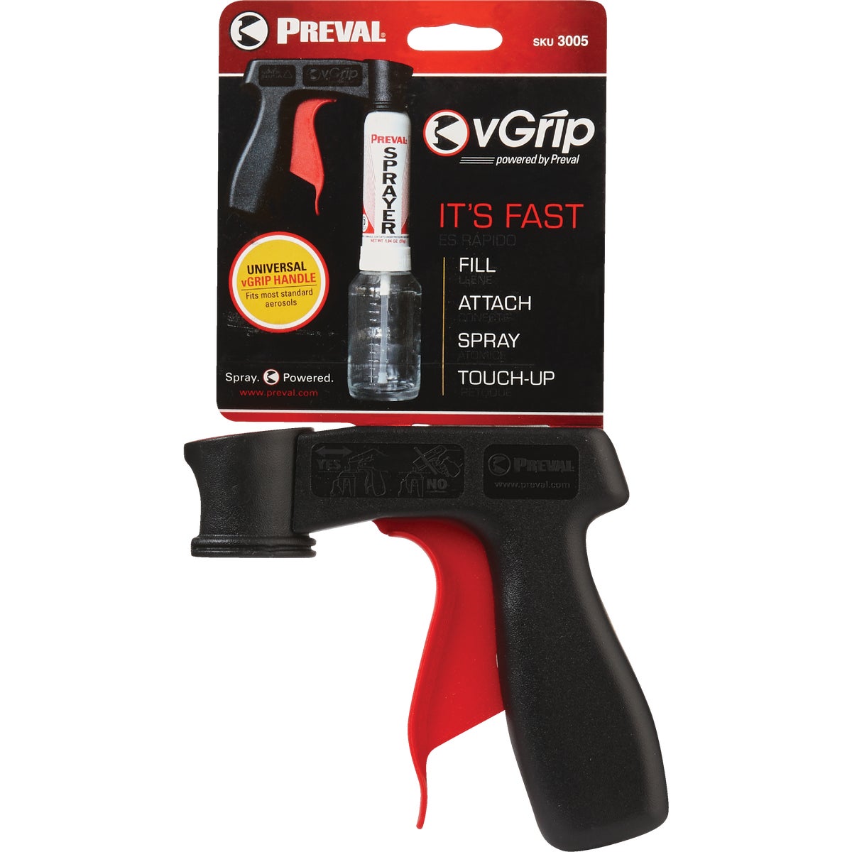 VGRIP UNIVERSAL HANDLE - 3005 by Preval Sprayer Div