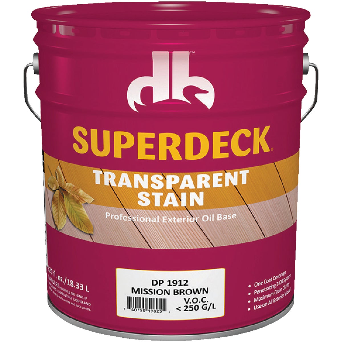 MISSION BRWN TRANS STAIN - DPI-1912-5 by Duckback Prod