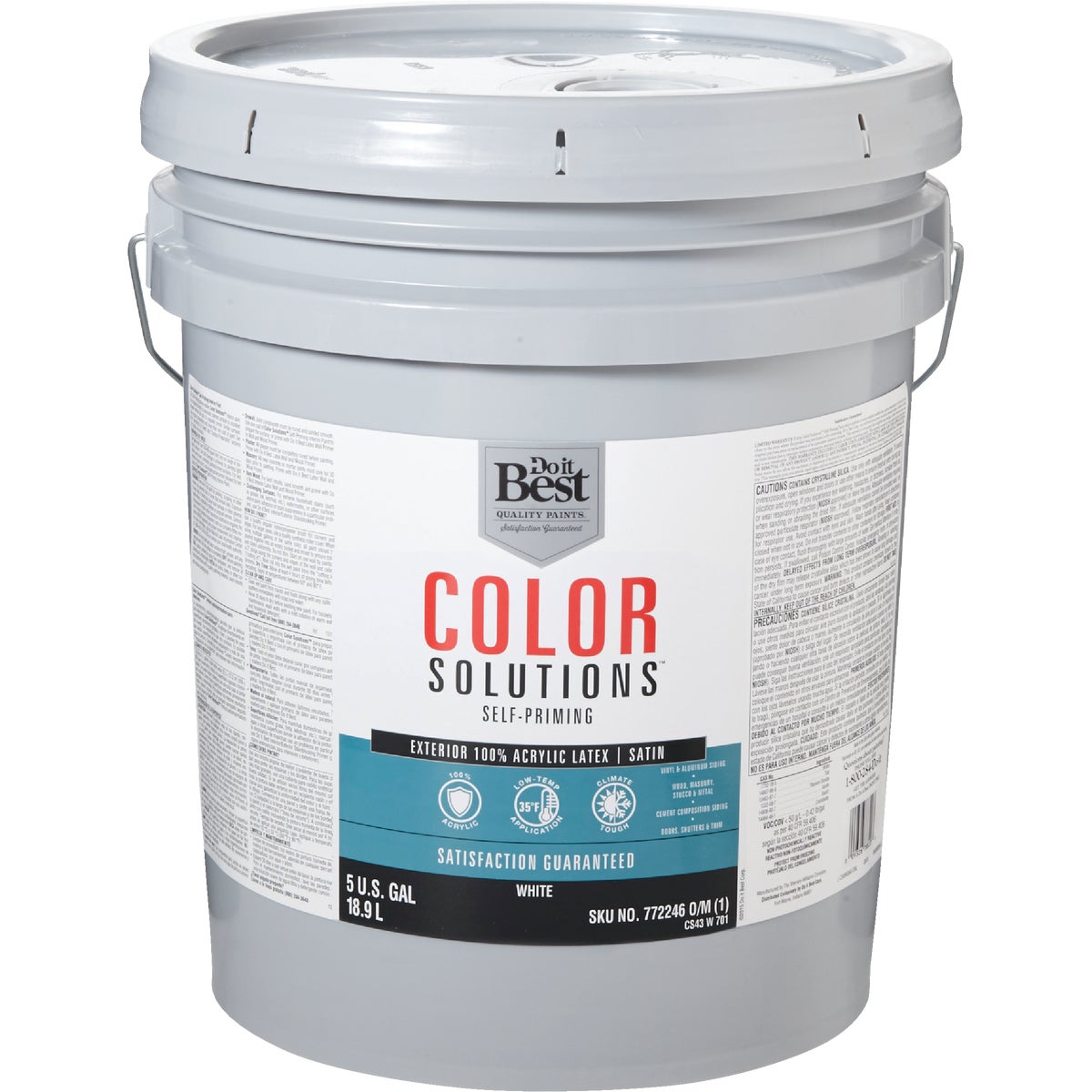 EXT SATIN WHITE PAINT - CS43W0701-20 by Do it Best