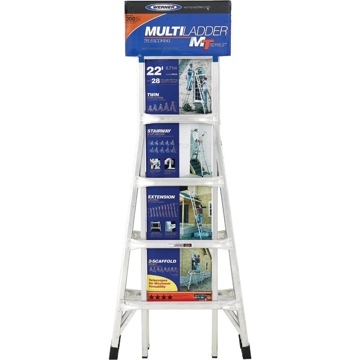 22' ALUMINUM TELESCOPING LADDER