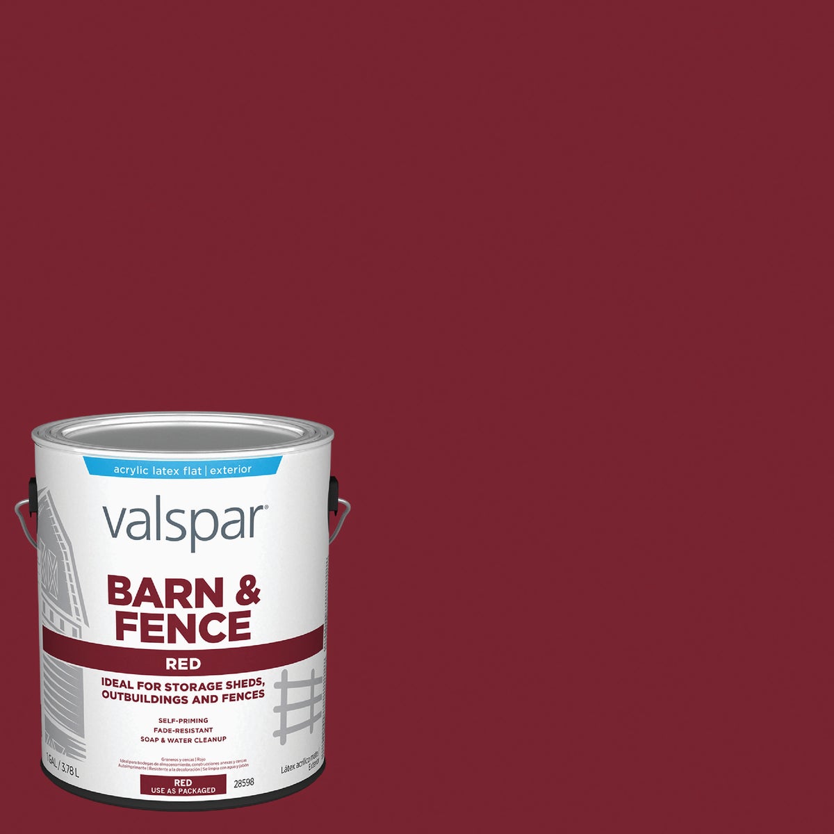 LTX FLAT RED BARN PAINT - 018.3121-10.007 by Valspar Corp