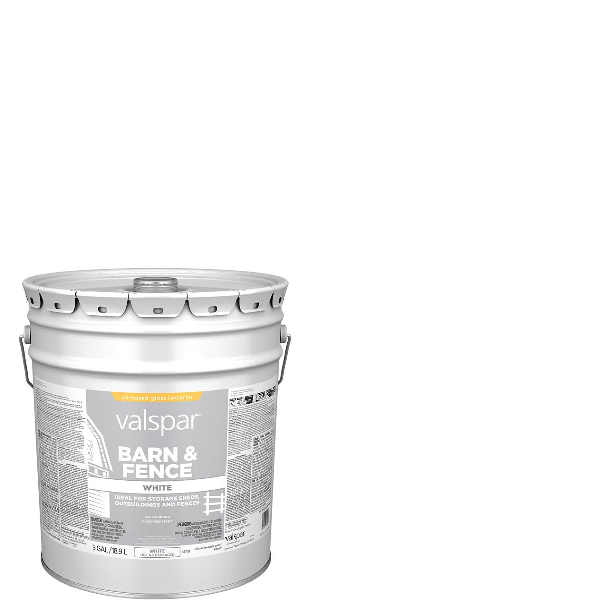 5GAL ALK WHT BARN PAINT - 018.3145-75.008 by Valspar Corp