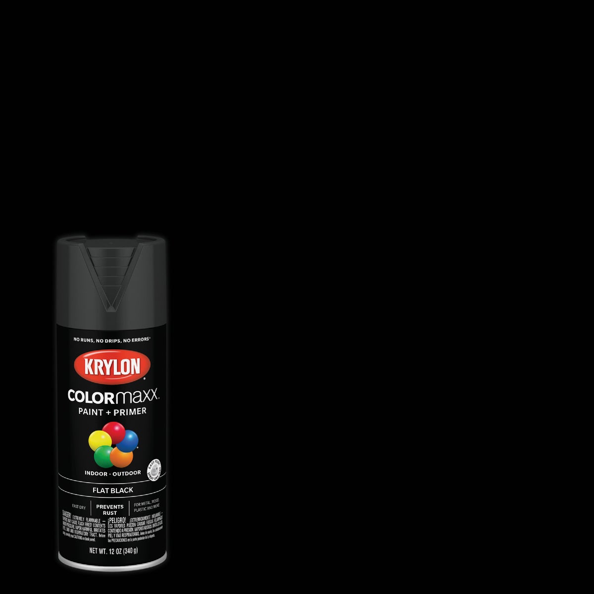 FLAT BLACK SPRAY PAINT - 51602 by Krylon/consumer Div