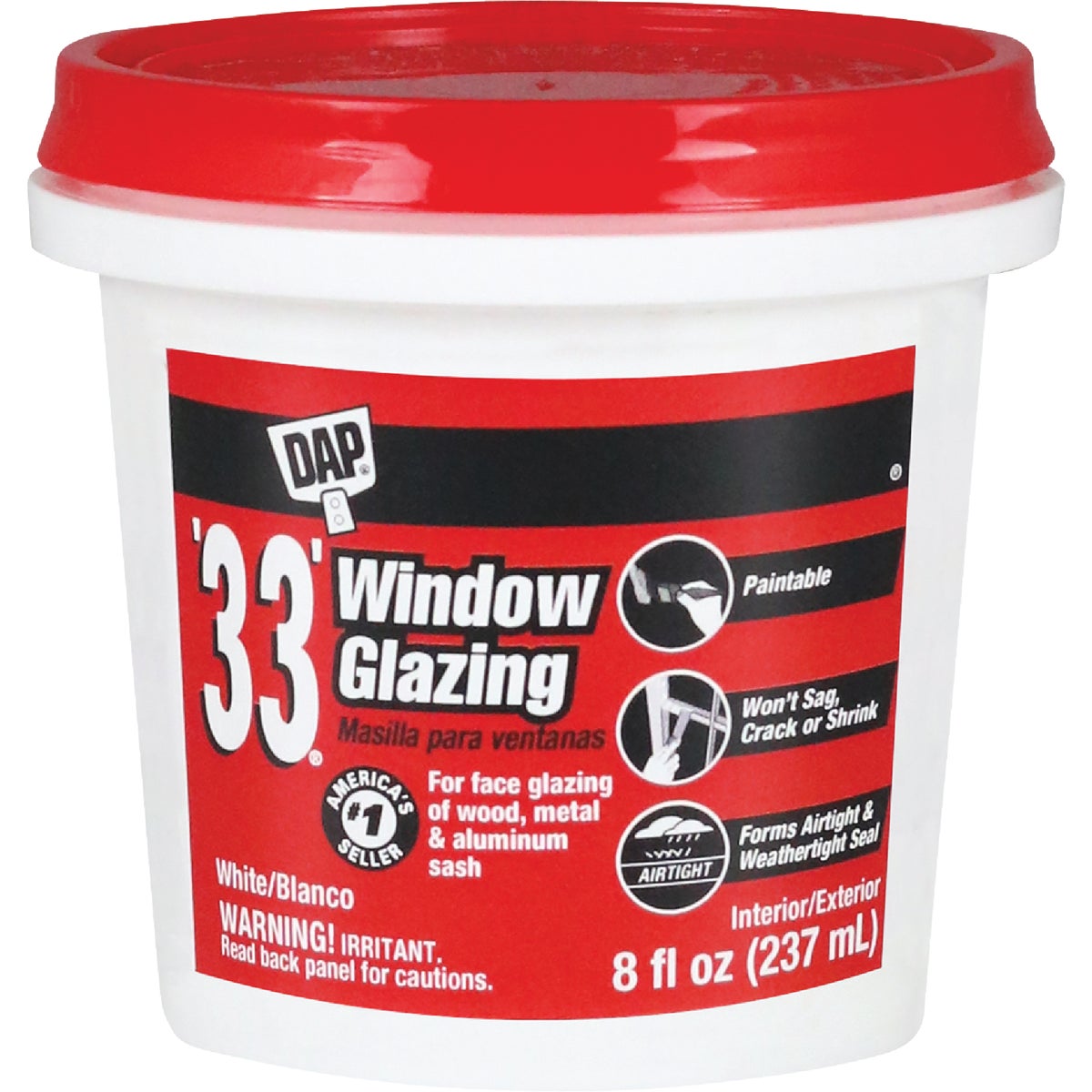 HPT WHT GLAZING COMPOUND - 12120 by Dap Inc