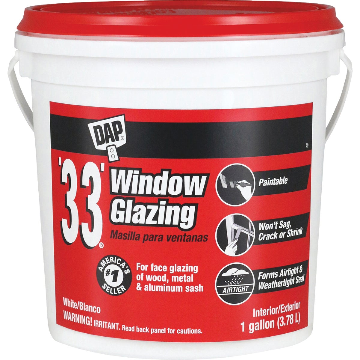GAL WHT GLAZING COMPOUND - 12019 by Dap Inc