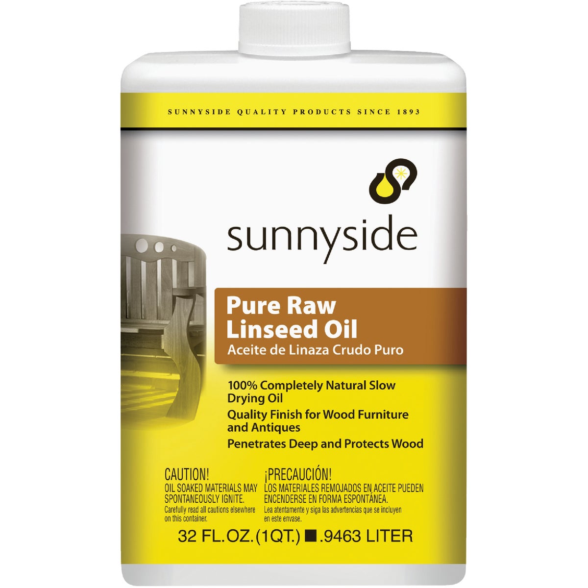 RAW LINSEED OIL - 87332 by Sunnyside Corp