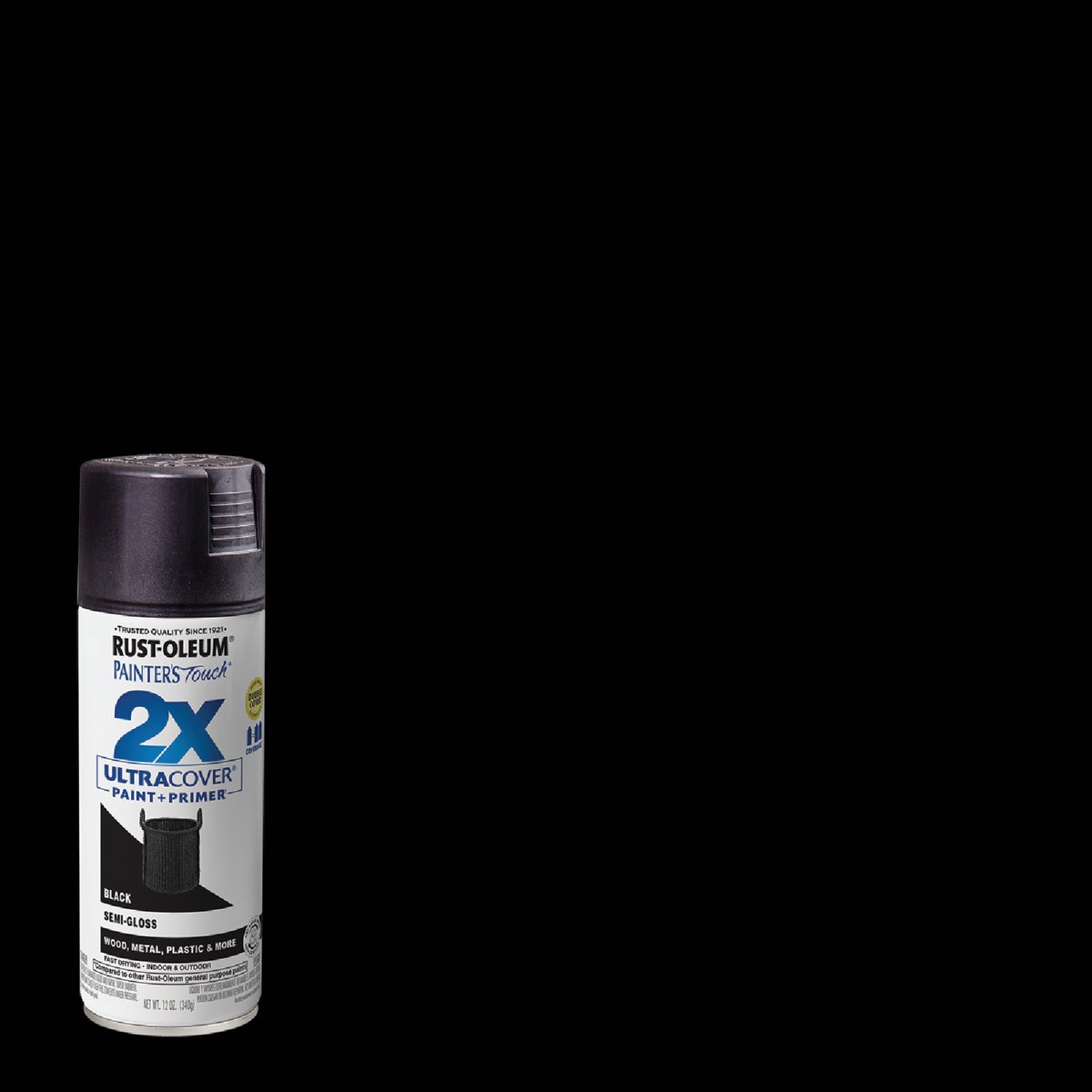 S/G BLACK SPRAY PAINT - 249061 by Rustoleum