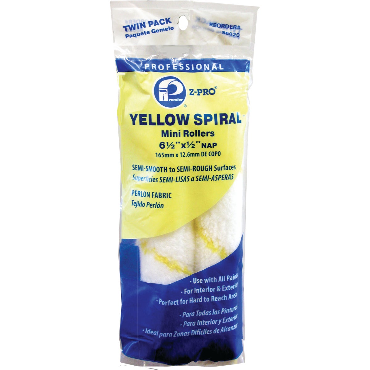 2PK 6.5" WOVEN COVERS - 86020 by Premier Paint Roller