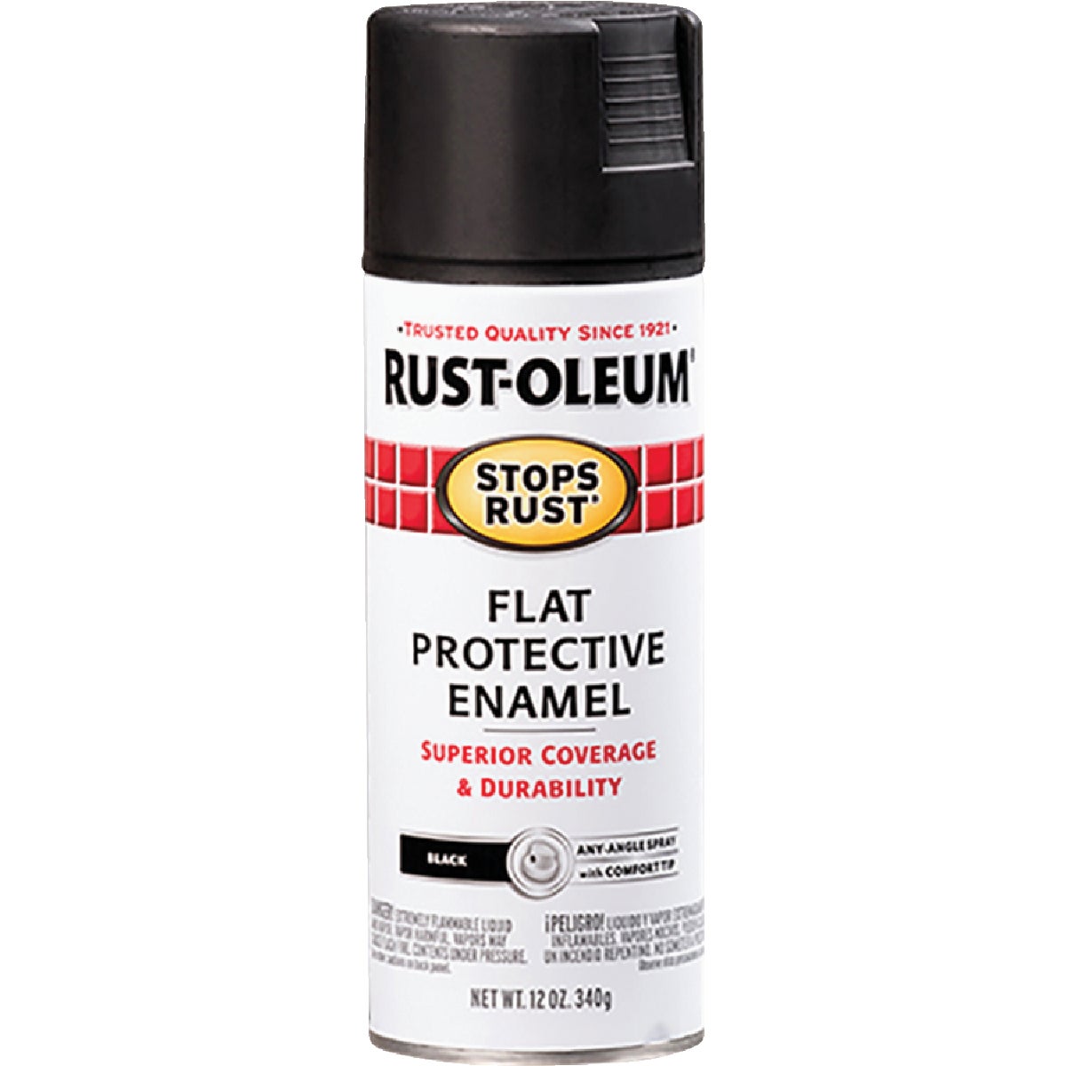 FLAT BLACK SPRAY PAINT - 7776-830 by Rustoleum