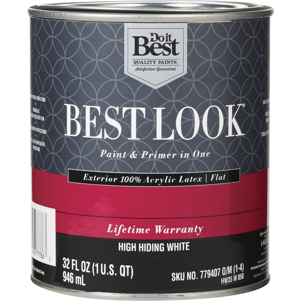 EXT FLT H HIDE WHT PAINT - HW35W0850-14 by Do it Best