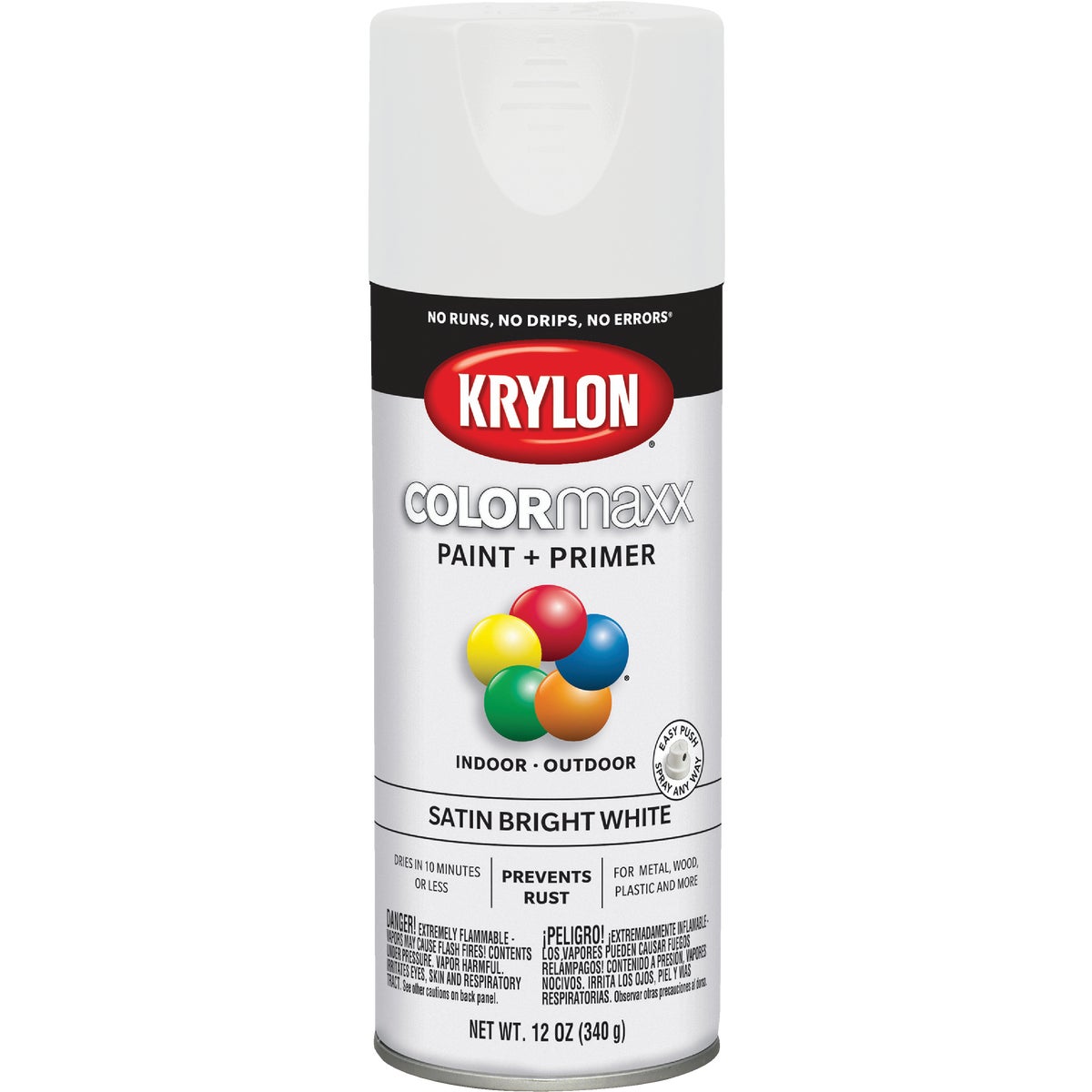 SAT BRHT WHT SPRAY PAINT - 53517 by Krylon/consumer Div
