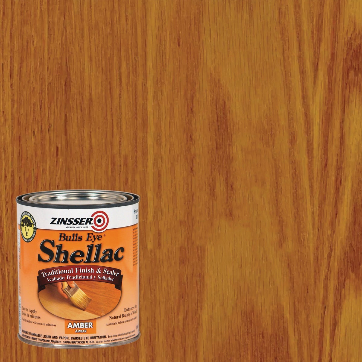 3LB AMBER SHELLAC - 704H by Rustoleum