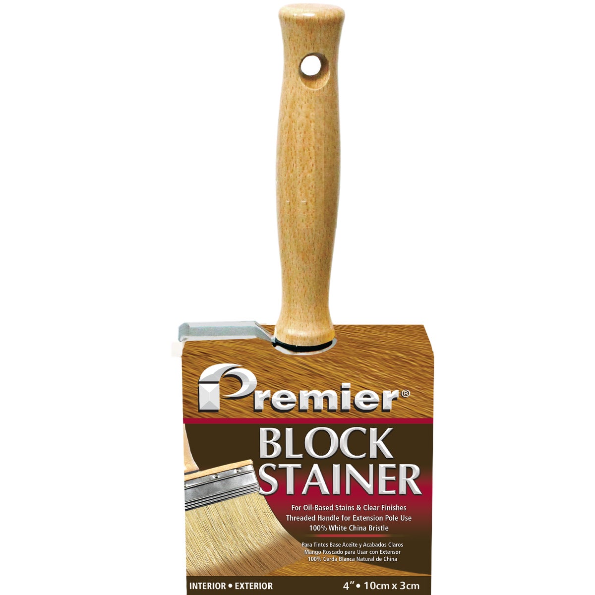 4" EXTERIOR STAIN BRUSH - B-200-40 by Premier Paint Roller
