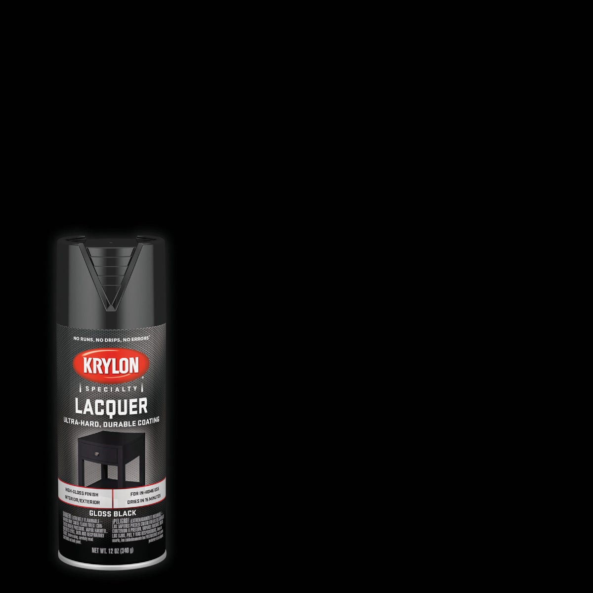 GLS BLACK SPRAY LACQUER - 7030 by Krylon/consumer Div