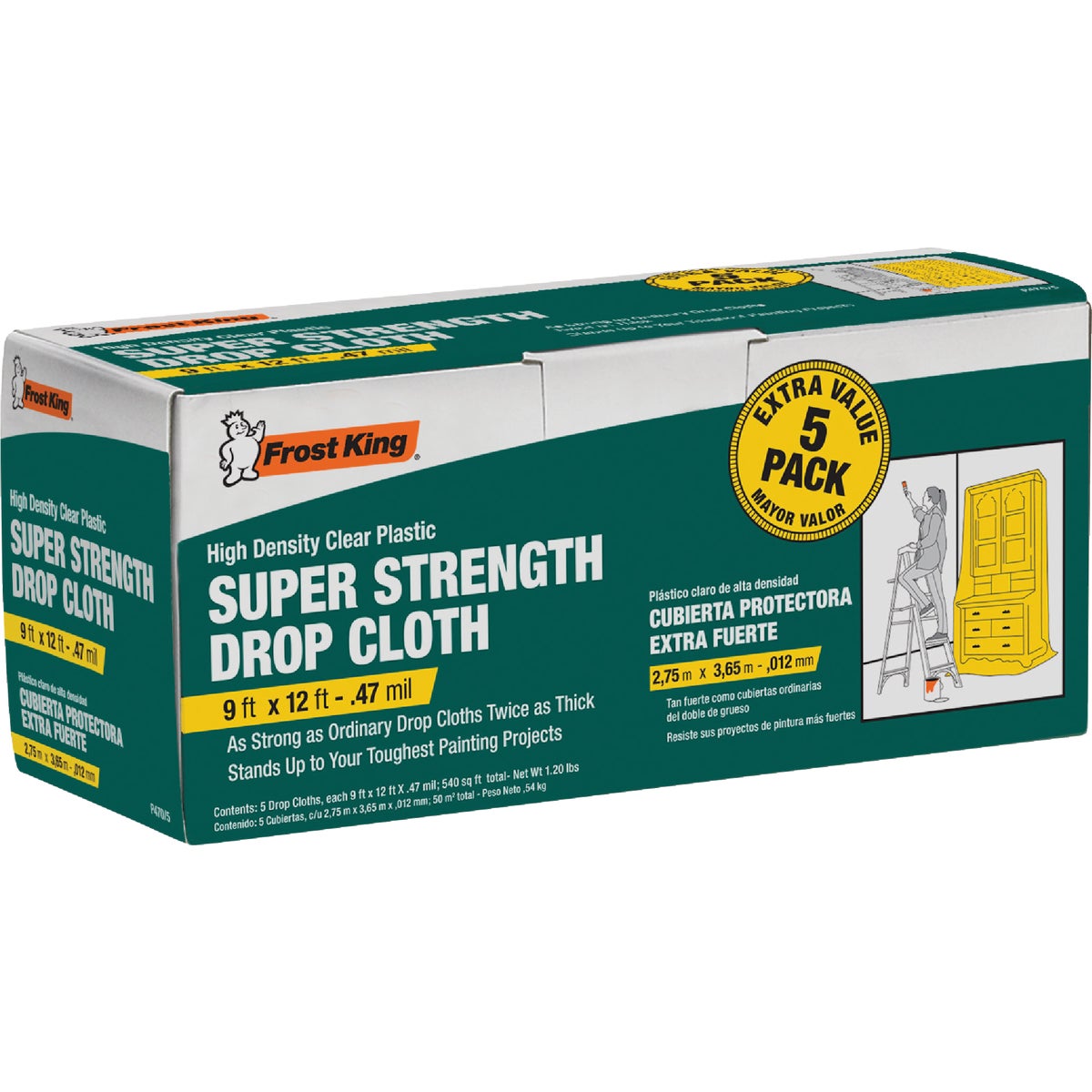 9X12 PLASTIC DROP CLOTH - 626276 by Berry Plastics