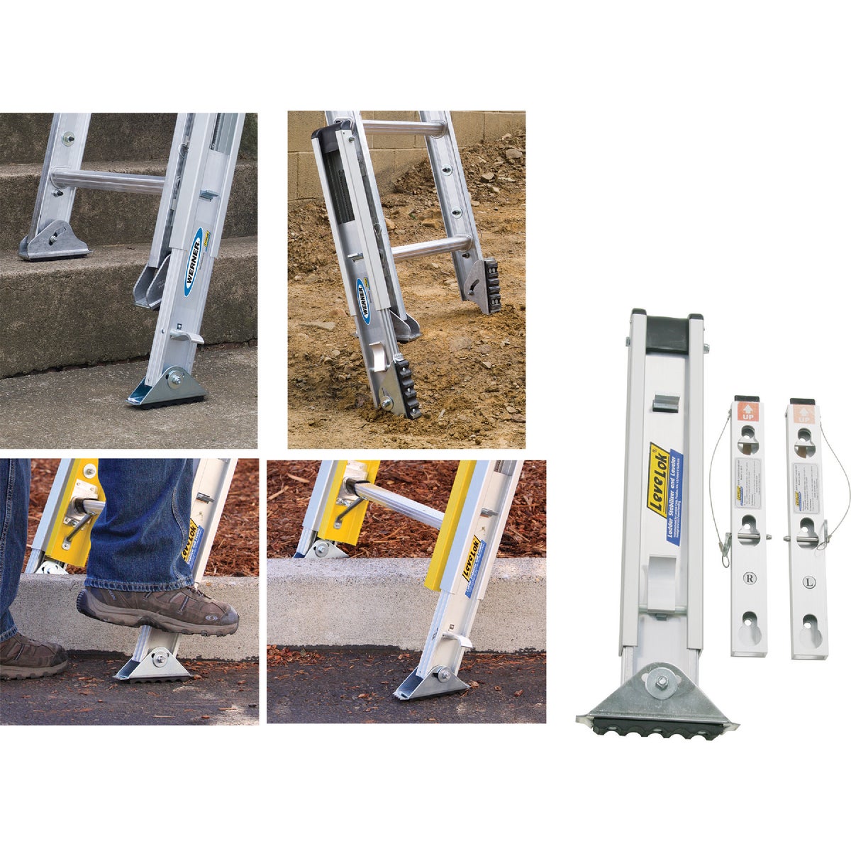 3PC LADDER LEVELER KIT - PK70-1 by Werner Ladder