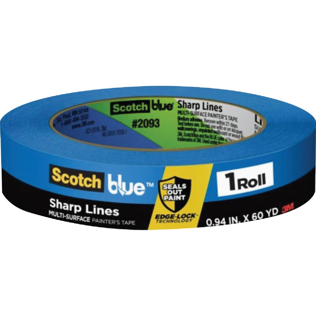 1" BLUE EDGELOCK TAPE - 2093EL-1N by 3m Co
