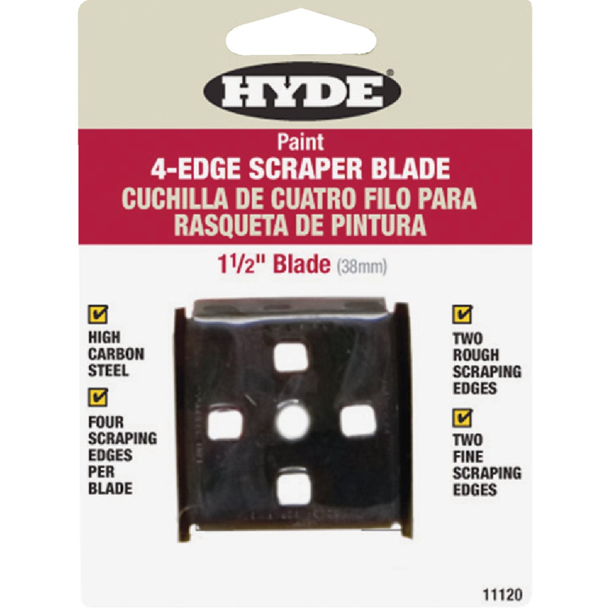 1-1/2" SCRAPER BLADE - 11120 by Hyde Mfg Co