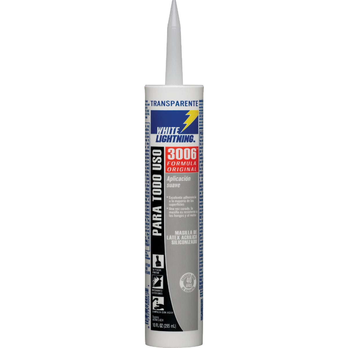 10OZ CLEAR LATEX CAULK - 30067 by White Lightning Prod
