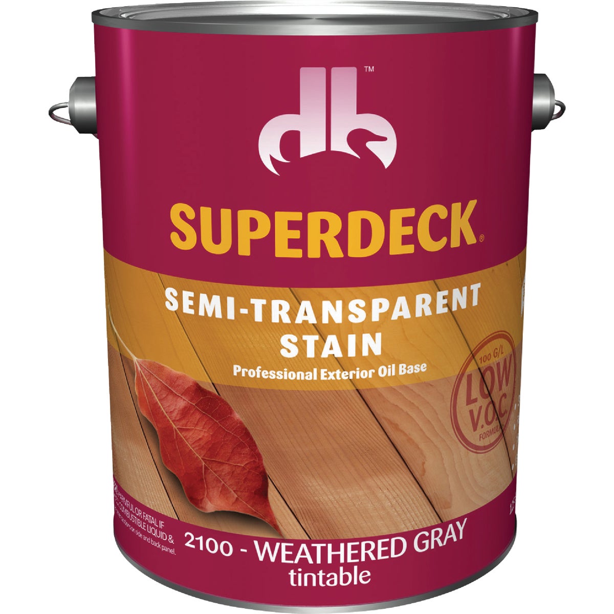 VOC WTHRD GRAY S-T STAIN - SC21004 by Duckback Prod