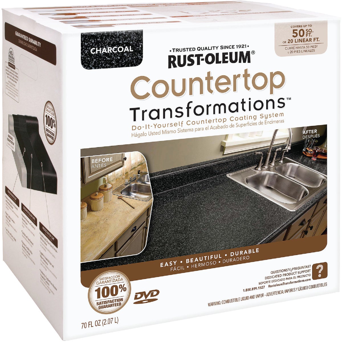 CHARCOAL COUNTERTOP KIT - 258285 by Rustoleum