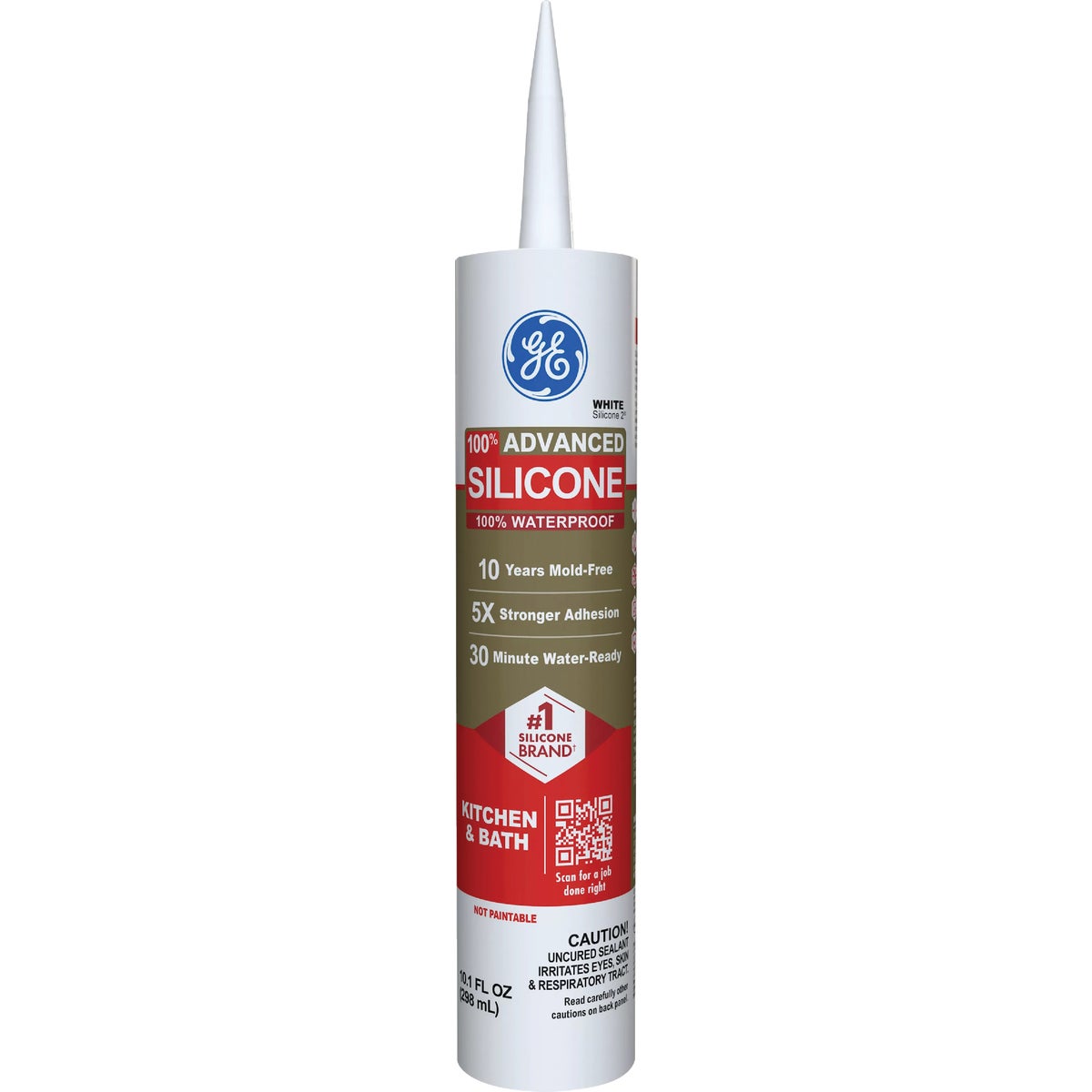 WHITE SILICONE CAULK - GE5070 by Momentive Performanc