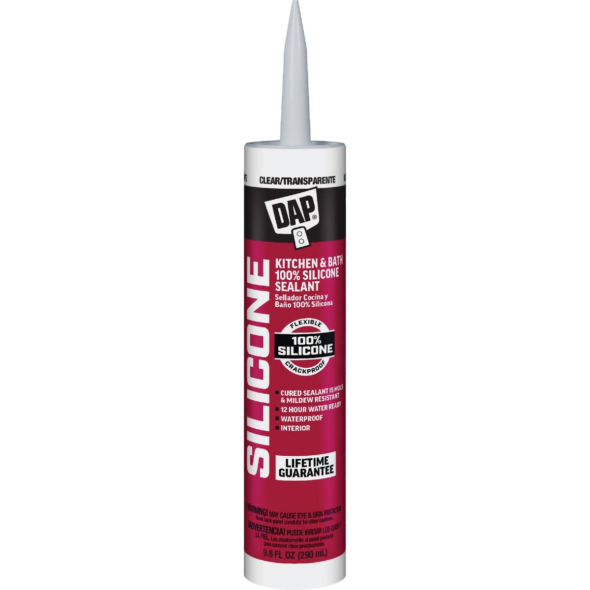 CLEAR K&amp;B 100% SILICONE - 08648 by Dap Inc