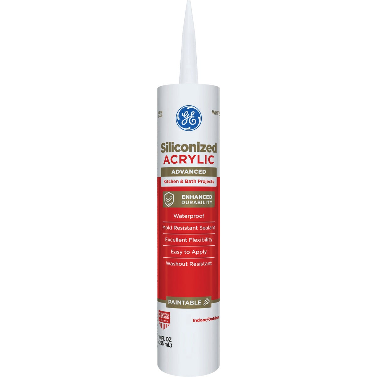 WHITE KITCHEN&amp;BATH CAULK - GE23895 by Momentive Performanc