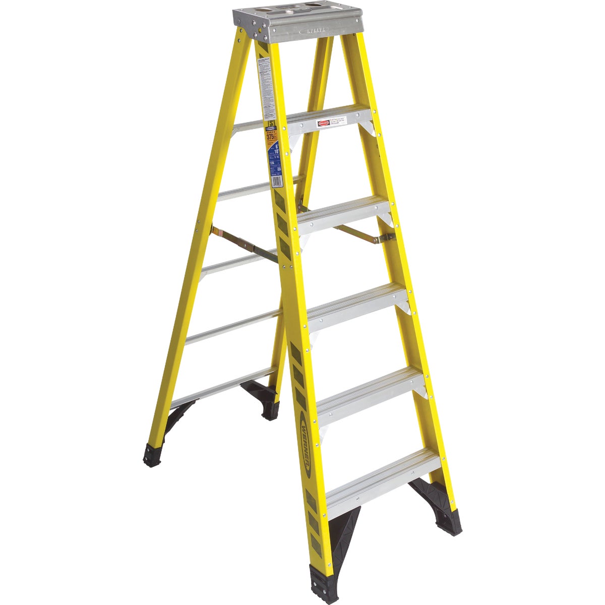 T-1AA 6' FBGL STEPLADDER - 7306 by Werner Ladder