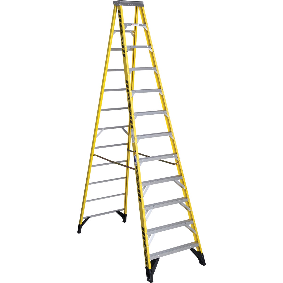 T-1AA 12'FBGL STEPLADDER - 7312 by Werner Ladder