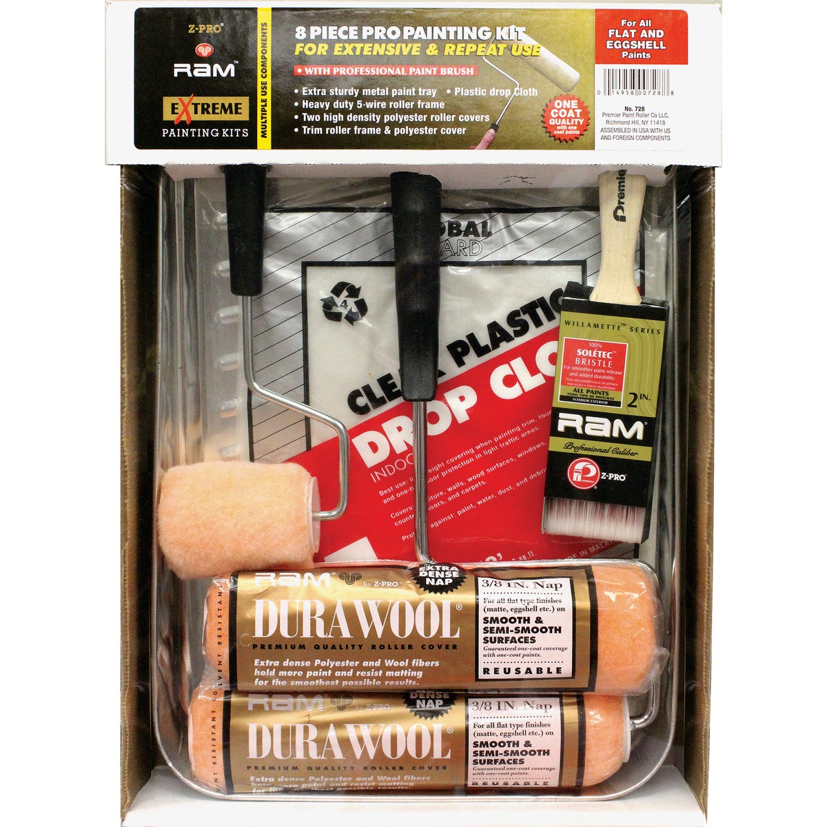8PC PRO PAINTER TRAY SET - 728 by Premier Paint Roller
