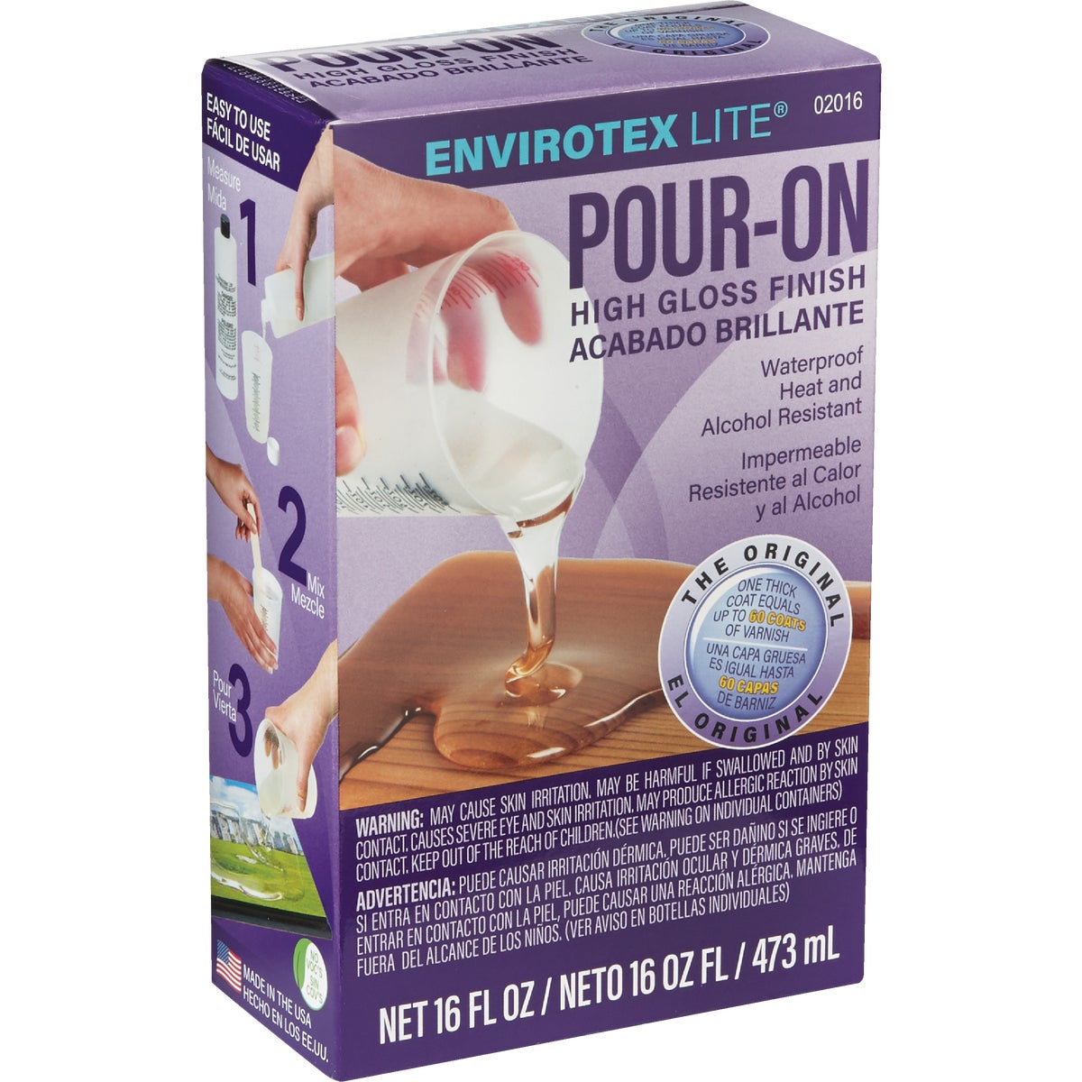 16OZ CLR POUR-ON FINISH - 2016 by Environmental Tech