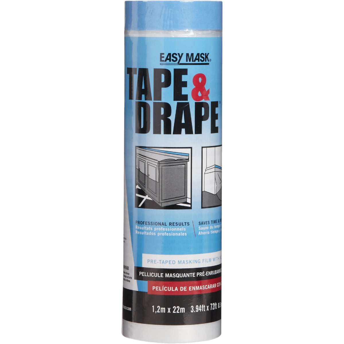 4X75' PRETAPED DROPCLOTH - 949560 by Trimaco L L C