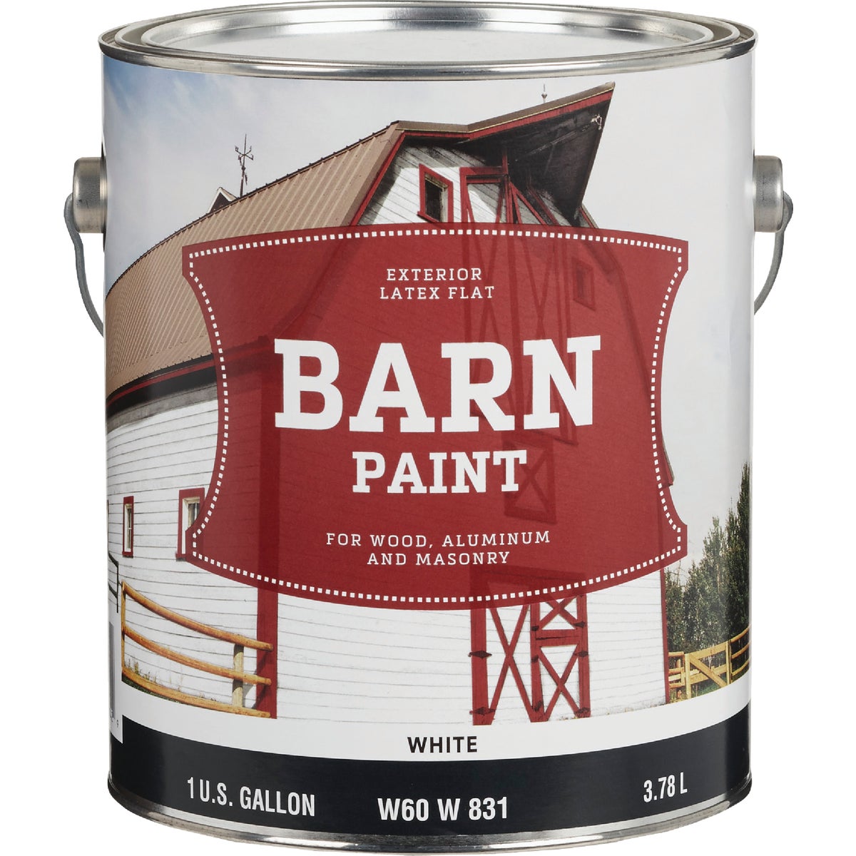 FLAT LTX WHT BARN PAINT - W60W00831-16 by Do it Best