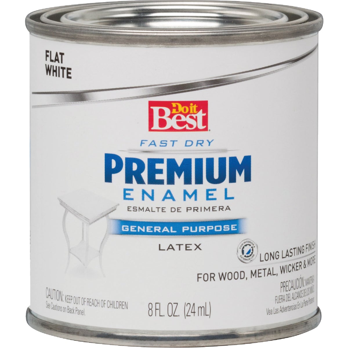 FLAT WHITE LATEX ENAMEL - 2106 by Rustoleum